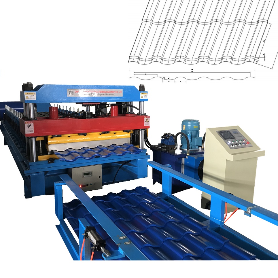 Step tile making machine