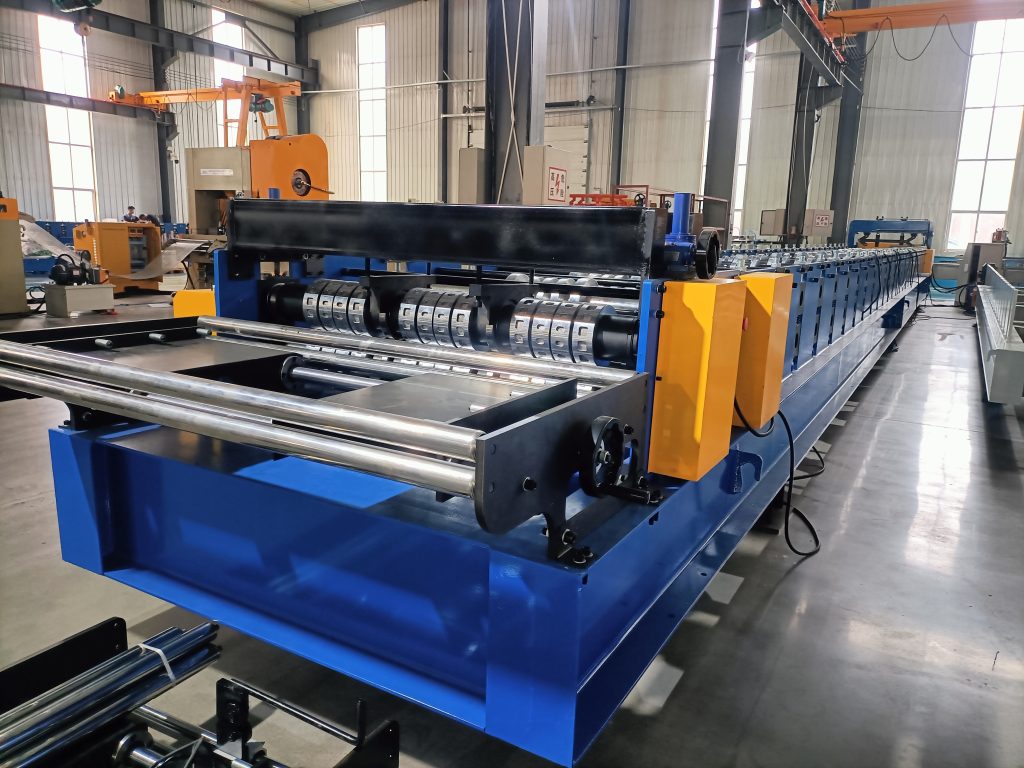 The popular automatic floor decking roll forming machine