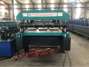 TR4 Trapezoidal Roofing sheet Roll Forming Machine for peru customer